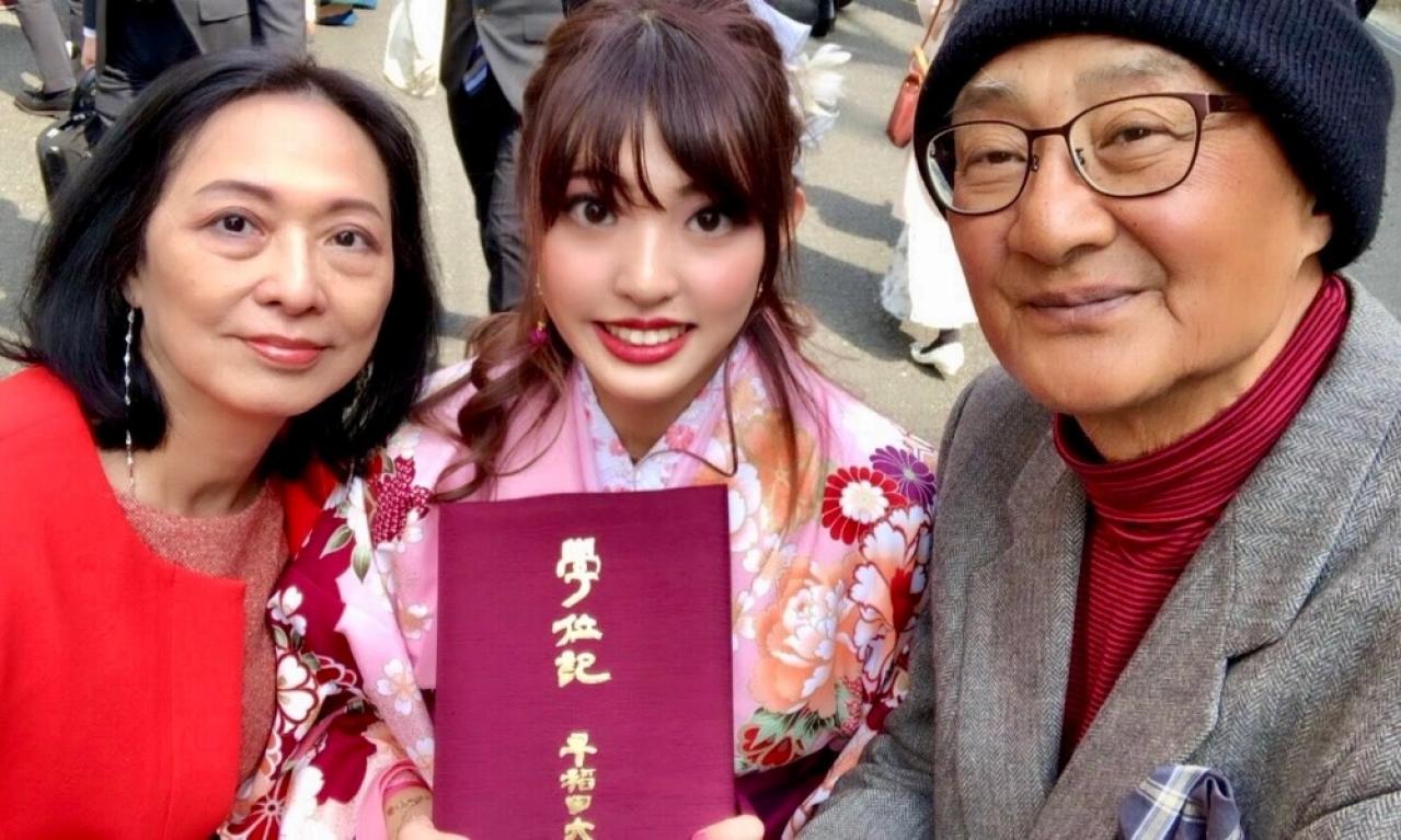 [大学の卒業式] 5年間たくさん支えてくれた父と母が 卒業を祝ってくれた思い出深い日